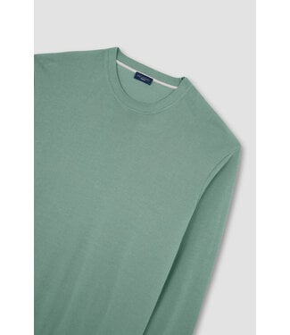 Paul & Shark Paul & Shark, Trui, Ronde Hals, Katoen, Mintgroen