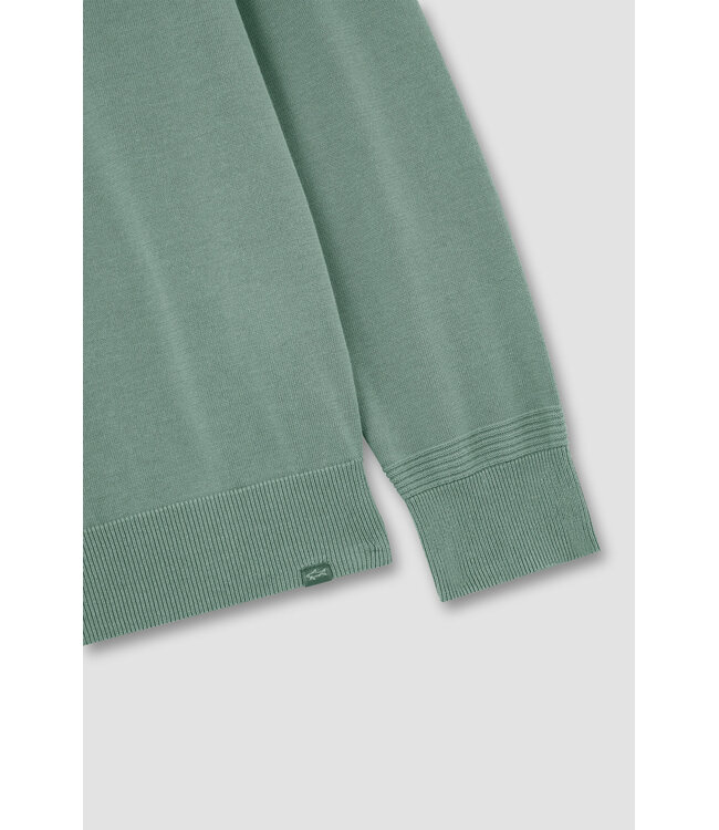 Paul & Shark Trui, Ronde Hals, Katoen, Mintgroen