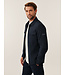 Cavallaro Napoli Overshirt met Rits, Bamboe-blend, Stretch, Donkerblauw