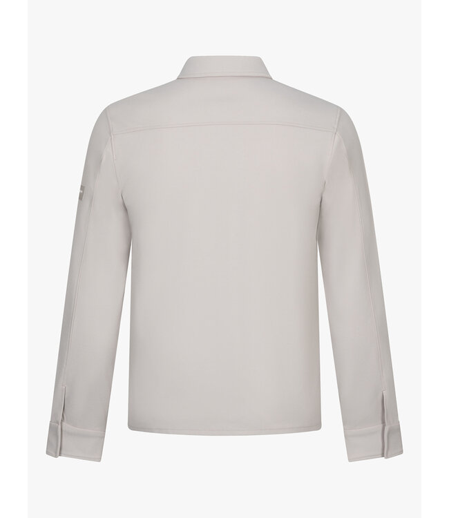 Cavallaro Napoli Overshirt met Rits, Bamboe-blend, Stretch, Dark Kit