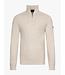 Cavallaro Napoli Trui, Half-Zip, Katoen Mix, Melange Kitkleur