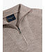 Cavallaro Napoli Trui, Half-Zip, Katoen Mix, Melange Taupe