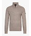 Cavallaro Napoli Trui, Half-Zip, Katoen Mix, Melange Taupe