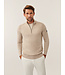 Cavallaro Napoli Trui, Half-Zip, Wol Mix, Kit Kleur