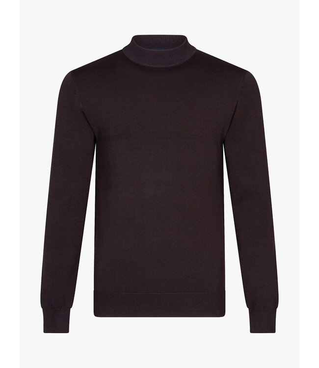 Cavallaro Napoli Trui, Turtle Neck, Viscose Mix, Donkerbruin