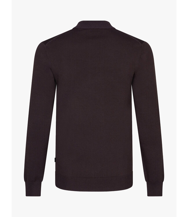 Cavallaro Napoli Trui, Turtle Neck, Viscose Mix, Donkerbruin