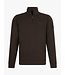 Cavallaro Napoli Trui, Sweater, Half-Zip, Katoen Mix, Bruin