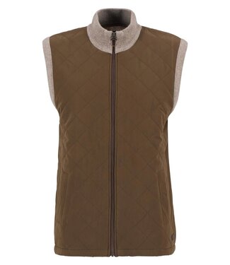 Barbour Barbour, Bodywarmer met Rits, Gebreid met Quilted Front, Beige