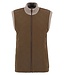 Barbour Bodywarmer met Rits, Gebreid met Quilted Front, Beige