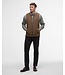 Barbour Bodywarmer met Rits, Gebreid met Quilted Front, Beige