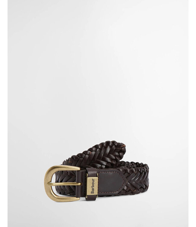 Barbour Riem, Bruin Gevlochten Leer