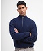 Barbour Trui, Half-Zip, Wol, Blauw Navy
