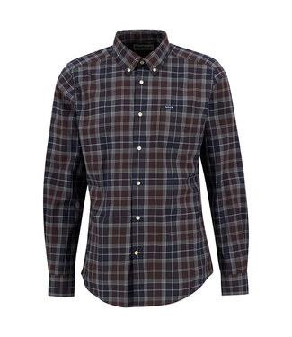 Barbour Barbour, Tailored Fit, Overhemd, Katoen, Midnight OakTartan Geruit