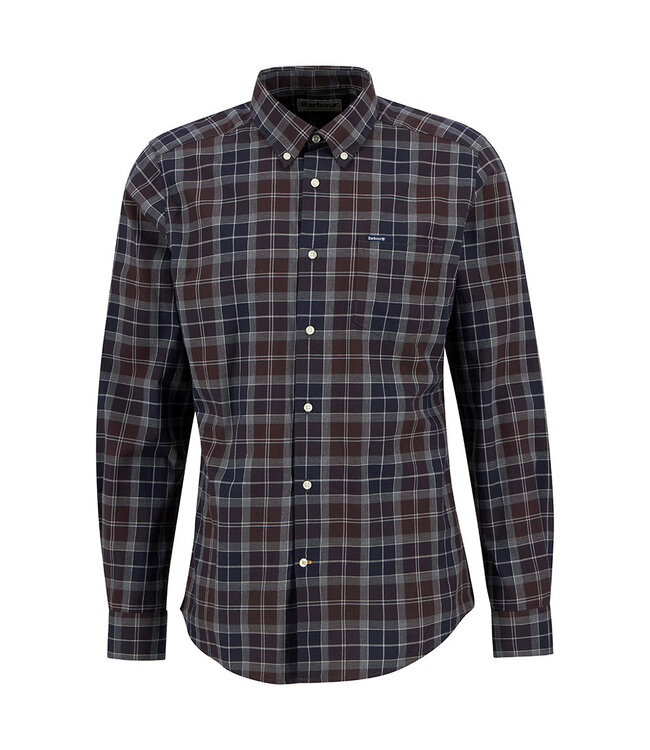 Barbour Tailored Fit, Overhemd, Katoen, Midnight OakTartan Geruit