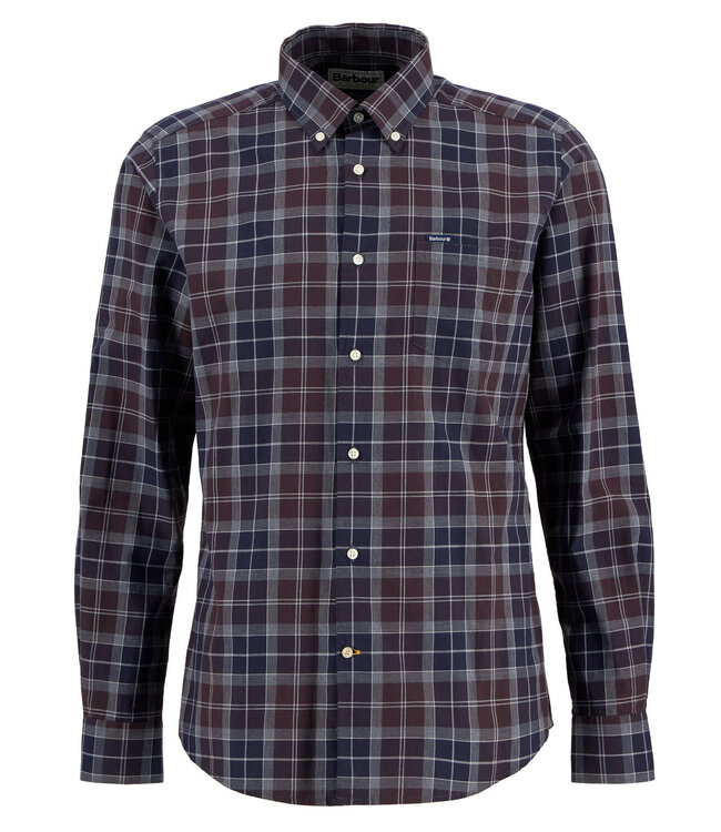 Barbour Tailored Fit, Overhemd, Katoen, Midnight OakTartan Geruit