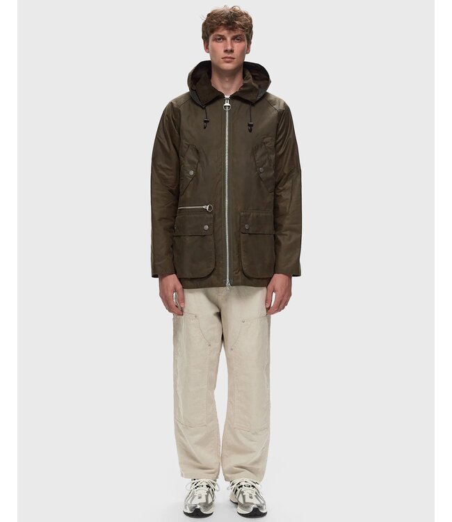 Barbour Wax Jas, Model Beaufort Re-Engineered, Groen, Beech Green