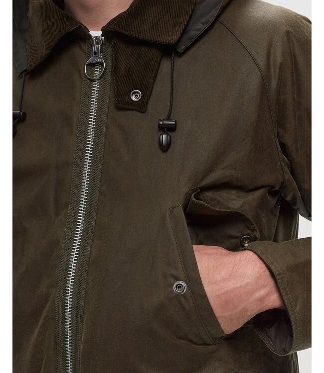 Barbour Wax Jas, Model Beaufort Re-Engineered, Groen, Beech Green