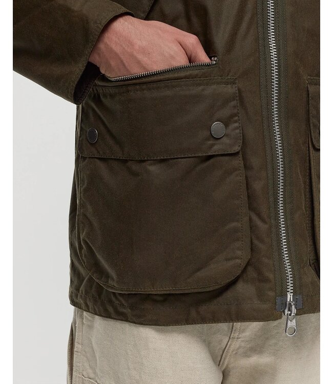 Barbour Wax Jas, Model Beaufort Re-Engineered, Groen, Beech Green