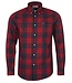 Barbour Overhemd, Tailored Fit, Katoen, Rood Blauw Tartan, Geruit