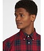 Barbour Overhemd, Tailored Fit, Katoen, Rood Blauw Tartan, Geruit