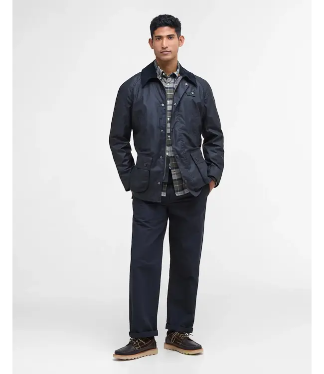 Barbour Wax Jas, Model Ashby,  Donkerblauw, Navy
