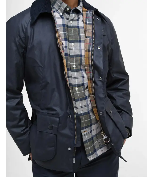 Barbour Wax Jas, Model Ashby,  Donkerblauw, Navy