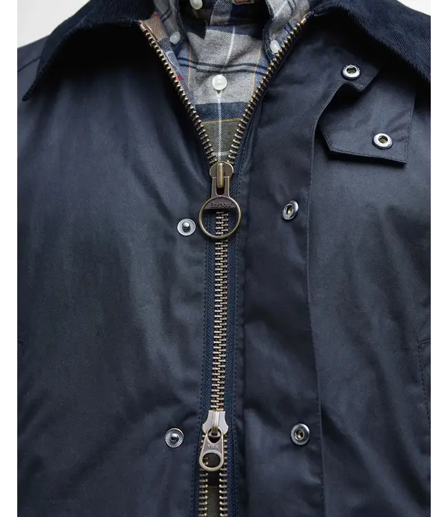 Barbour Wax Jas, Model Ashby,  Donkerblauw, Navy