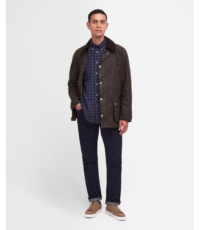 Barbour Wax Jas, Model Ashby, Olijfgroen