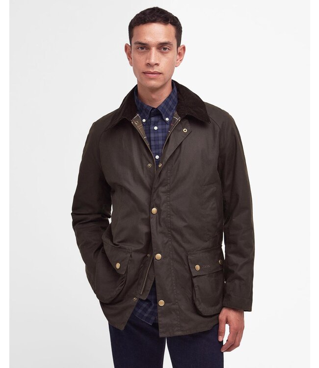 Barbour Wax Jas, Model Ashby, Olijfgroen