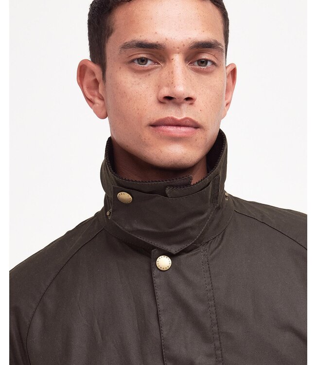 Barbour Wax Jas, Model Ashby, Olijfgroen