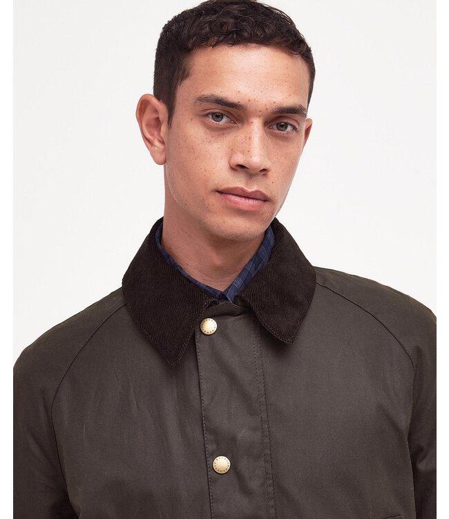 Barbour Wax Jas, Model Ashby, Olijfgroen