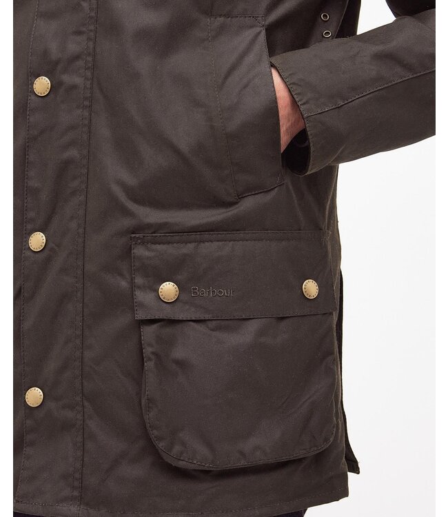 Barbour Wax Jas, Model Ashby, Olijfgroen