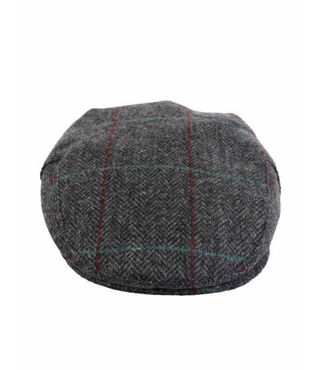 Barbour Pet, Type Cairn Flat Cap, Grijs, Rood, Blauw