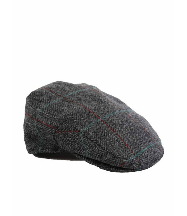 Barbour Pet, Type Cairn Flat Cap, Grijs, Rood, Blauw