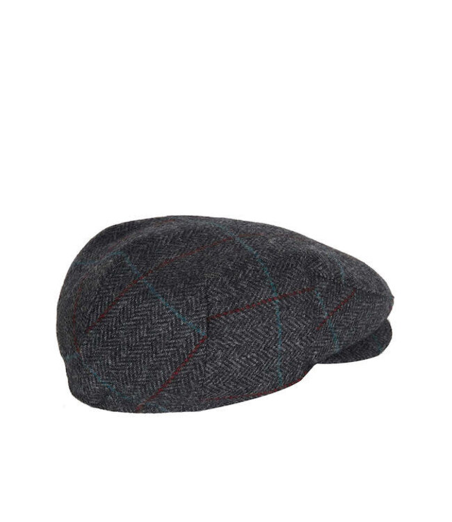 Barbour Pet, Type Cairn Flat Cap, Grijs, Rood, Blauw