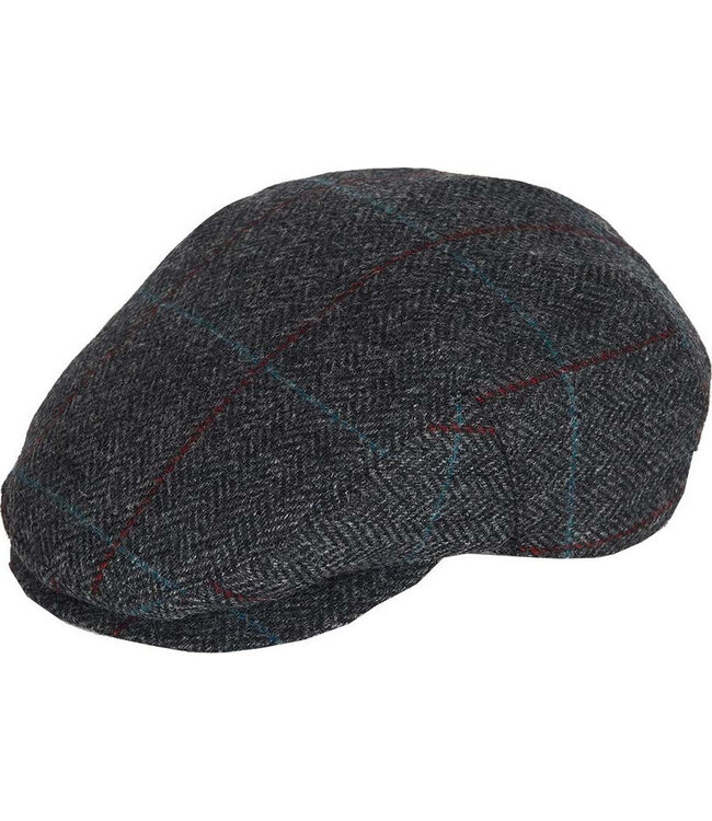 Barbour Pet, Type Cairn Flat Cap, Grijs, Rood, Blauw