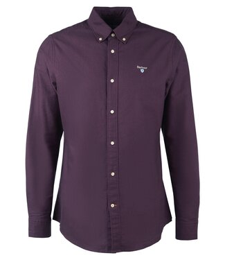 Barbour Barbour, Overhemd, Tailored Fit, Katoen, Aubergine Kleur, Fig