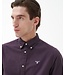 Barbour Overhemd, Tailored Fit, Katoen, Aubergine Kleur, Fig