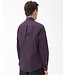 Barbour Overhemd, Tailored Fit, Katoen, Aubergine Kleur, Fig