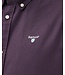 Barbour Overhemd, Tailored Fit, Katoen, Aubergine Kleur, Fig