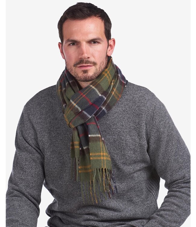 Barbour Sjaal, Wol, Cashmere Mix, Classic Tartan Ruit