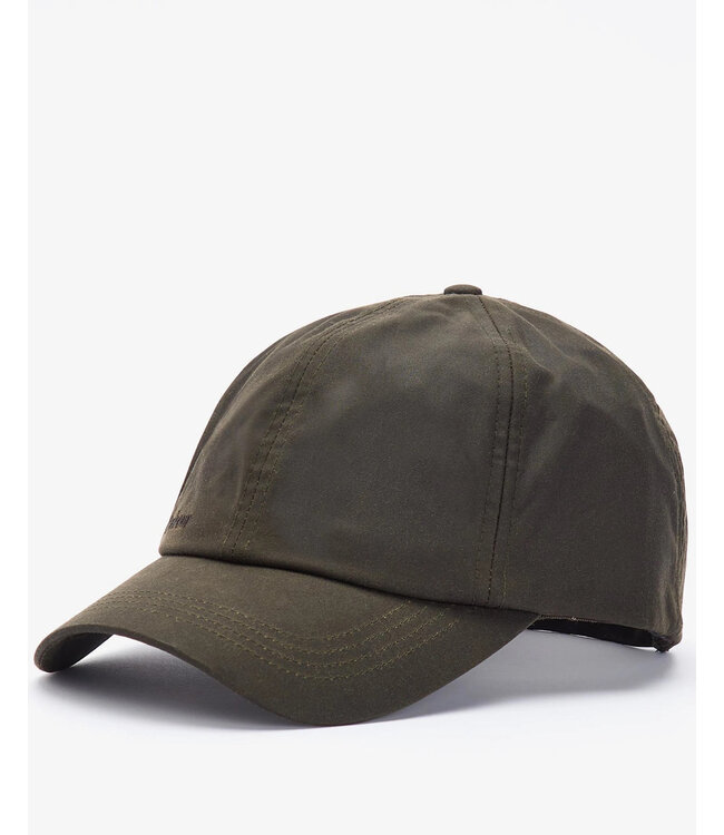 Barbour Wax Sports Cap, Anti-Perspiration,  Olijfgroen