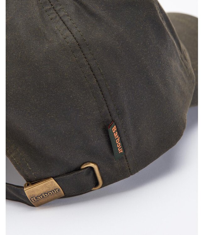 Barbour Wax Sports Cap, Anti-Perspiration,  Olijfgroen