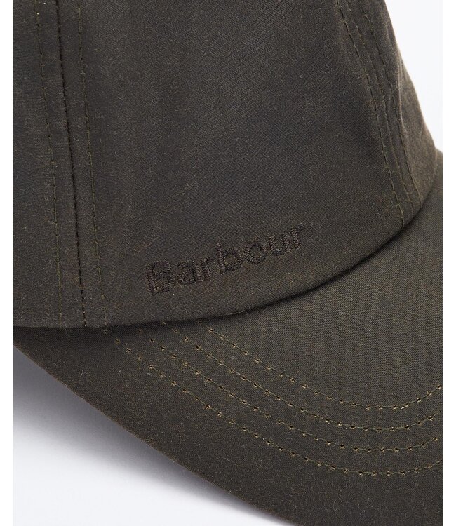 Barbour Wax Sports Cap, Anti-Perspiration,  Olijfgroen