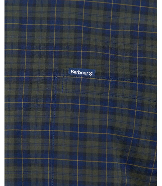 Barbour Overhemd, Tailored Fit, Katoen, Groen Blauw Tartan Ruit