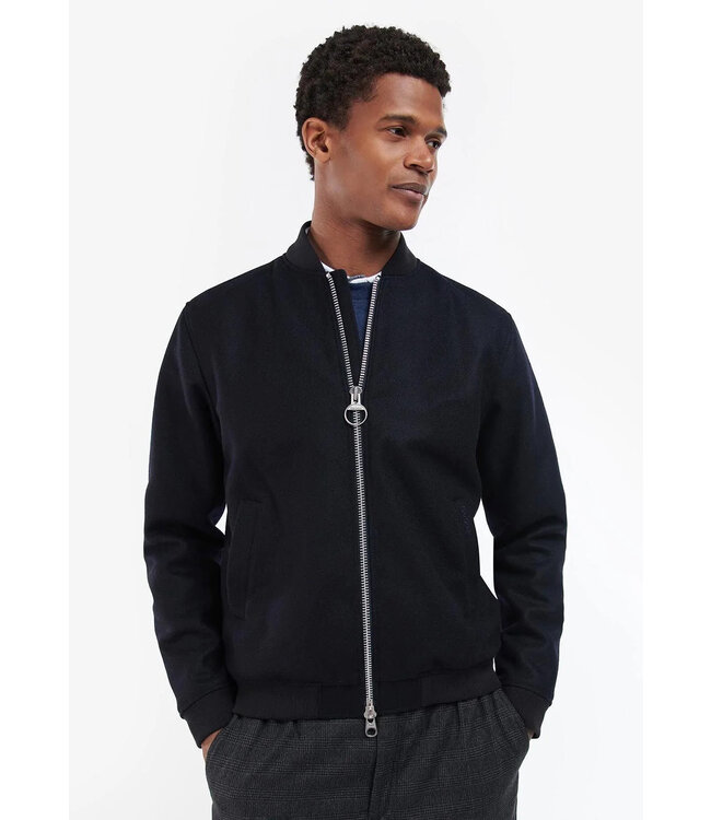 Barbour Jack, Blouson Model, Wol, Donkerblauw