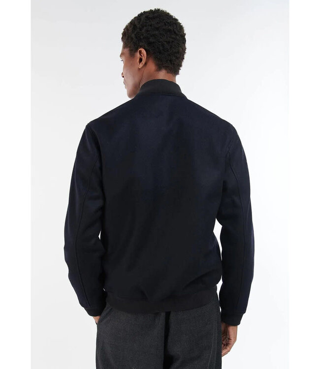 Barbour Jack, Blouson Model, Wol, Donkerblauw
