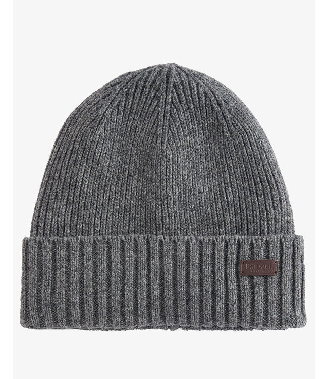 Barbour Muts, Beanie, Fleece Voering, Grijs
