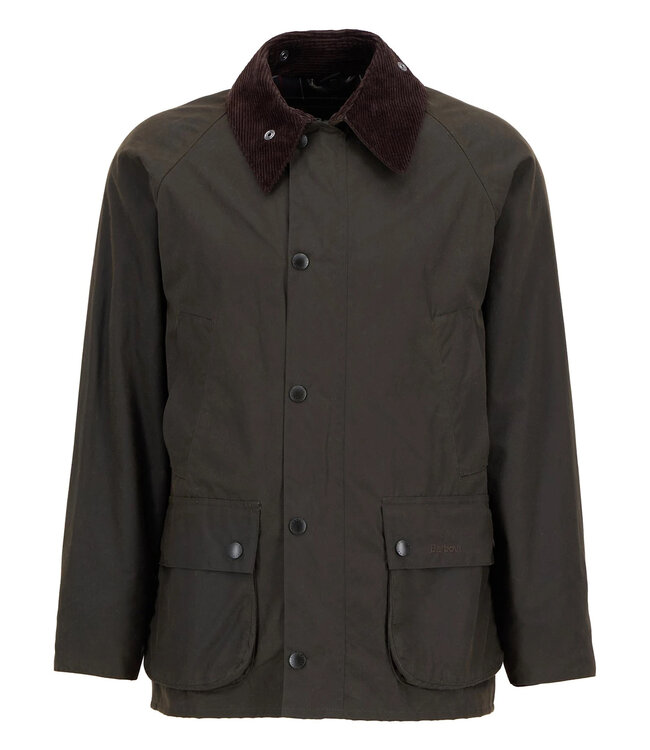 Barbour Wax Jas, Model, Classic Bedale Waxed Jacket, Olijfgroen