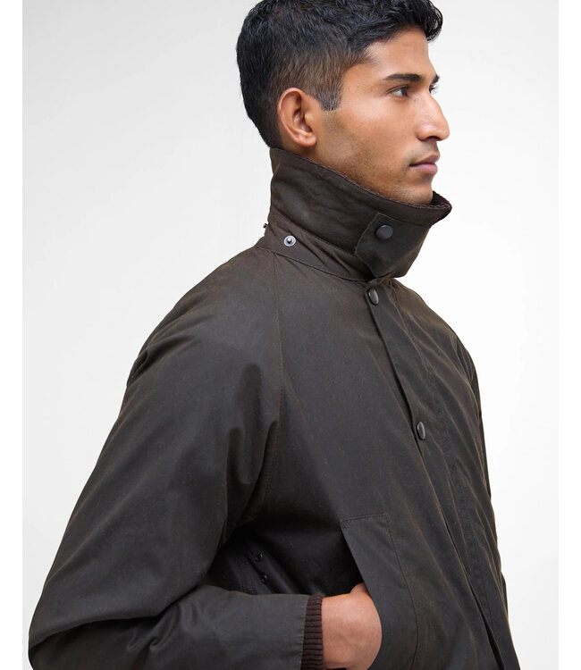 Barbour Wax Jas, Model, Classic Bedale Waxed Jacket, Olijfgroen